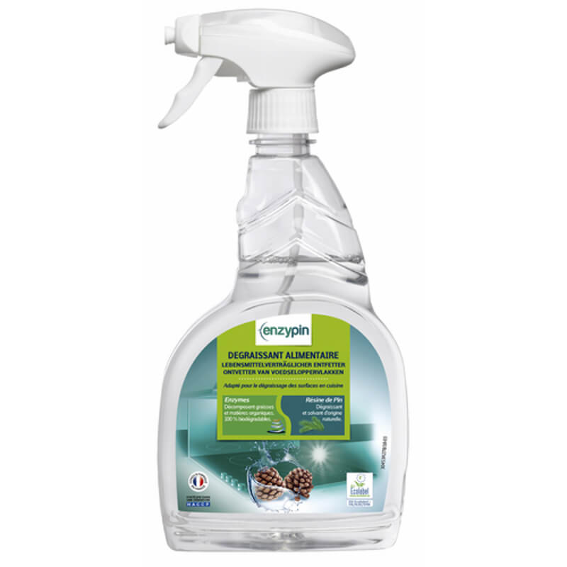 DEGRAISSANT ALIMENTAIRE - Pulv.750ml - Enzymatique surface dont inox - ENZYPIN